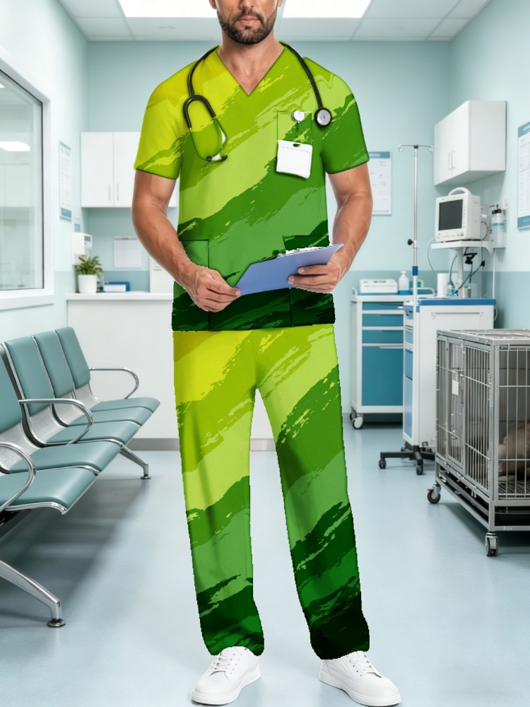 3D Printing For Medical - Hot Sale Mens Printed Medical Scrubs