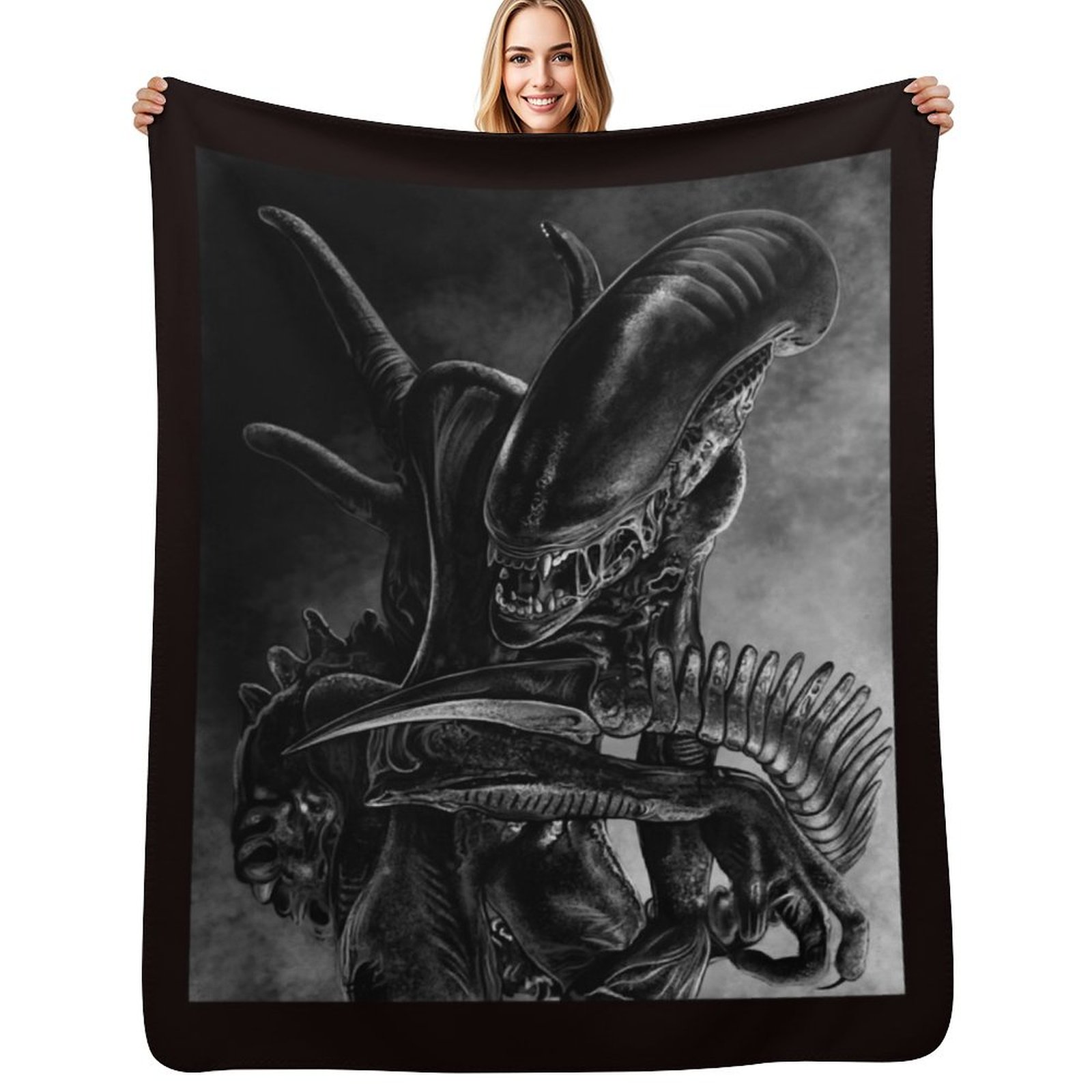 3D Printing Xenomorph - Xenomorph Throw Blanket Blankets Sofas Of
