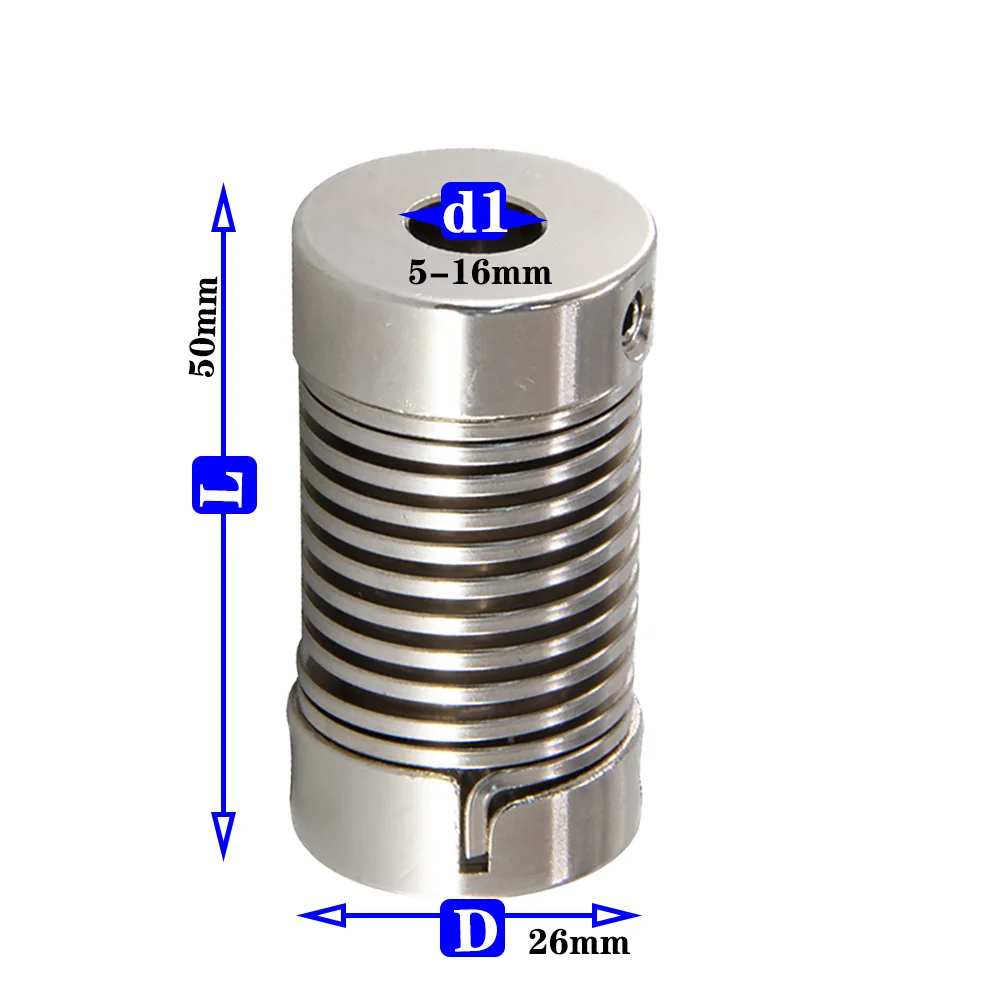 Lead Screw Stepper - Aluminum alloy D26L50 spring coupling elastic