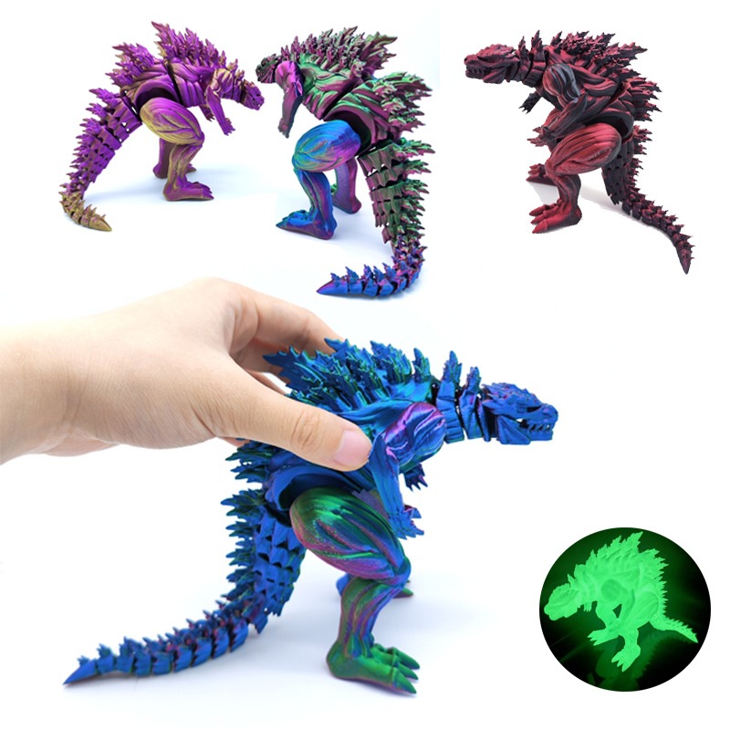 3D Printing Mockup - 3D Printing Muscle Dinosaur Action Figure