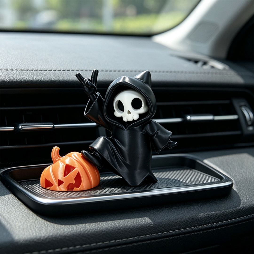 3D Printing House - Cat Ear Grim Reaper Halloween Figurine