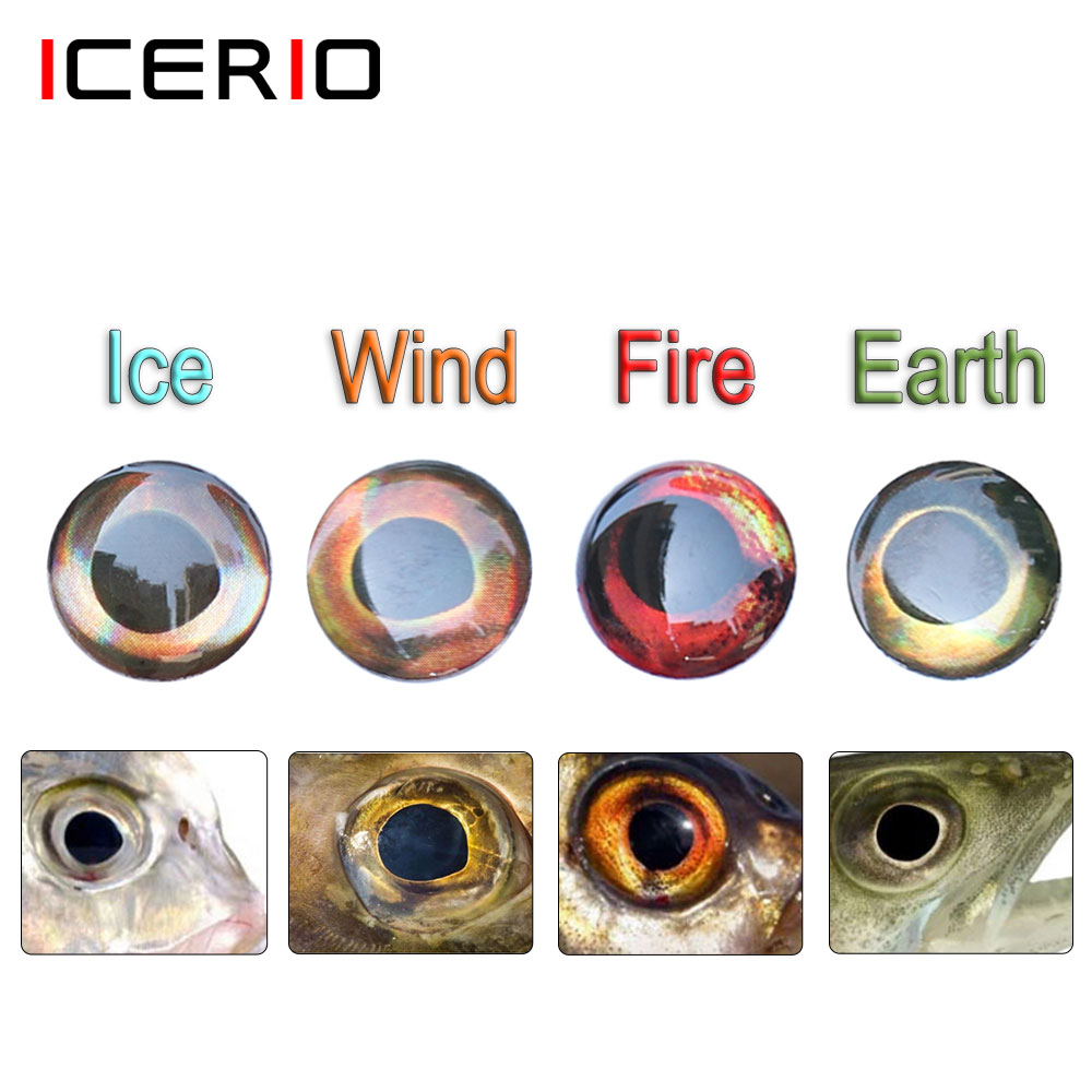 3D Printing Lure - ICERIO 100PCS Holographic 3D 4D Fish
