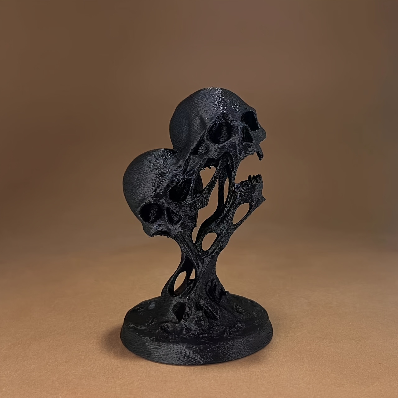 3D Printing Household Items - 1-Piece Gothic Melting Skull Statue –