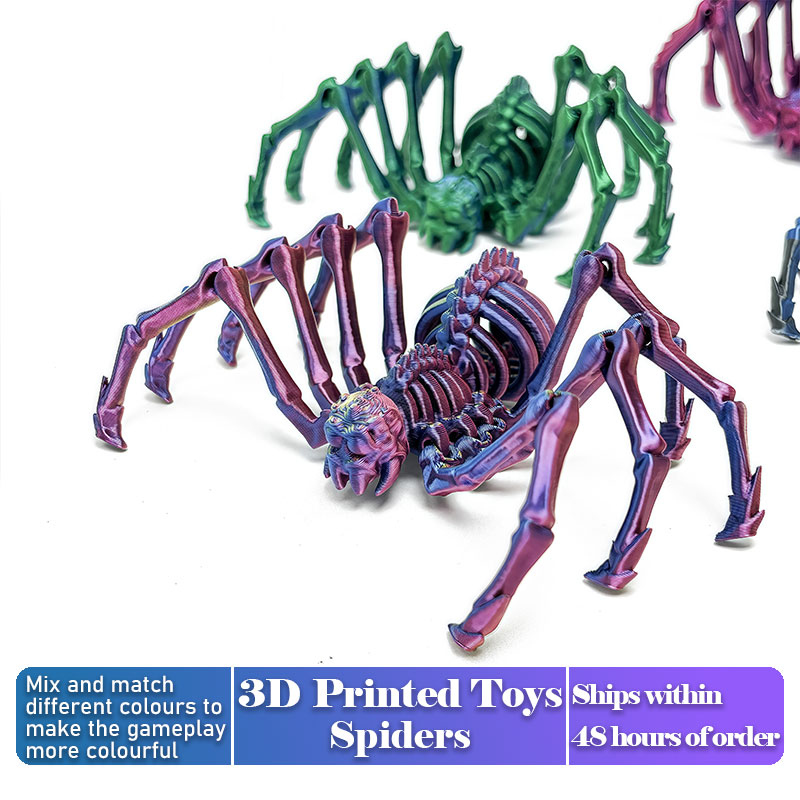 3D Printing Household Items - Articulated 3D Printed Spider Model Creepy