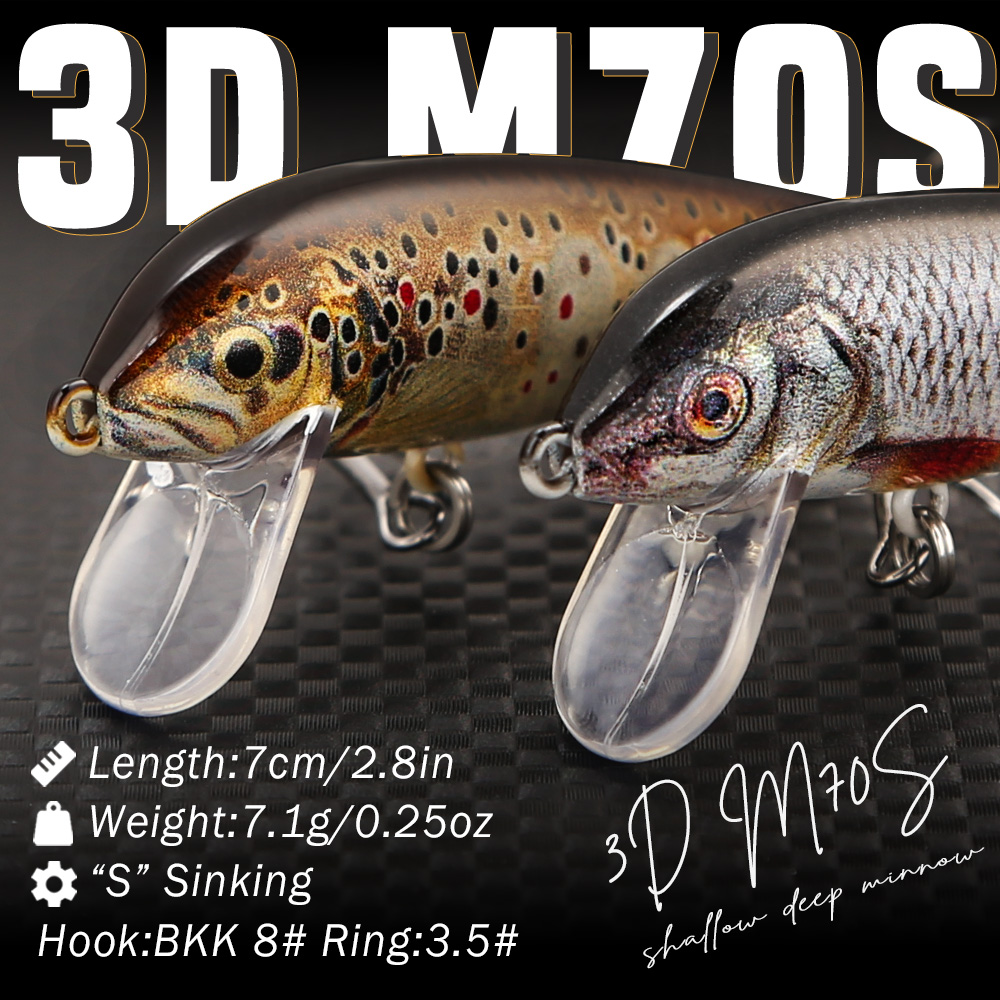 B&U Fishing Lures Sinking Minn - 3D Printing Lure 评论和价格