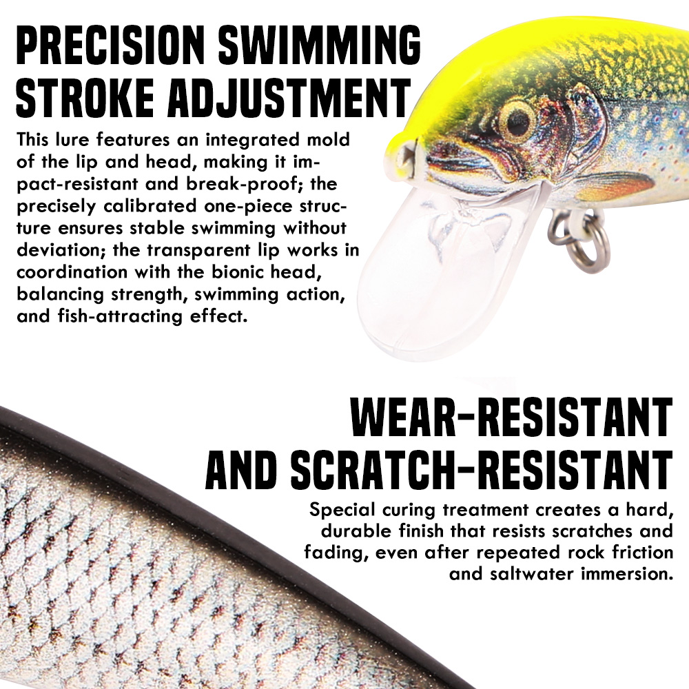 B&U Fishing Lures Sinking Minn - 3D Printing Lure 评论和价格