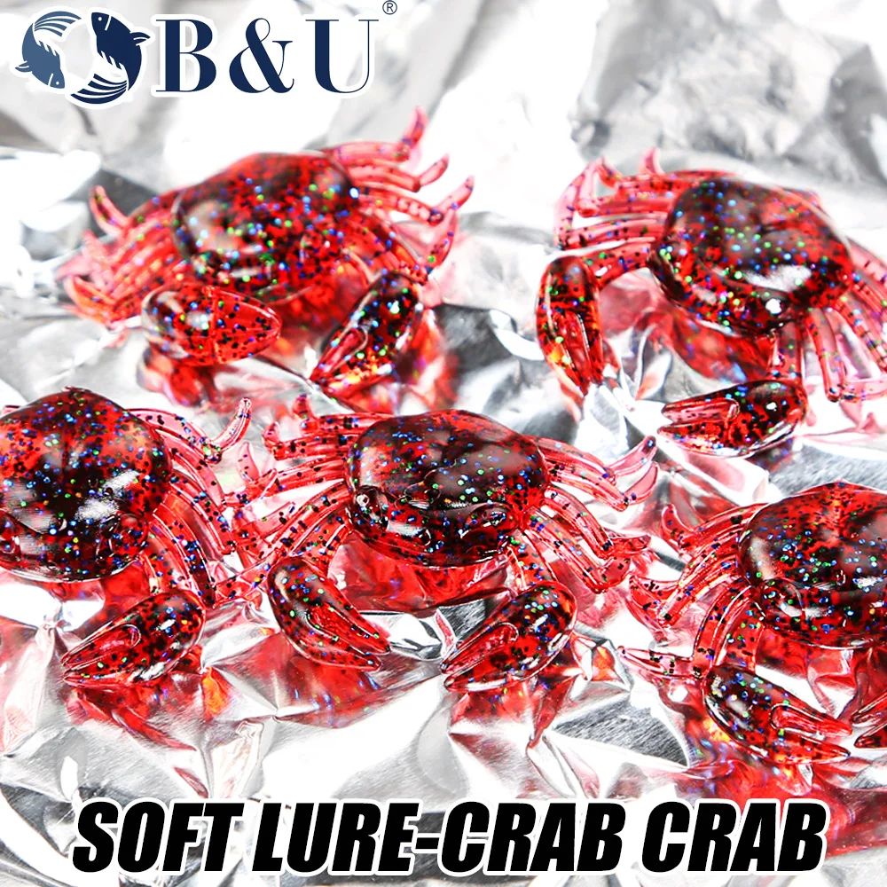 B&U 12pcs Crab Lure 3D Simulat - 3D Printing Lure 评论和价格