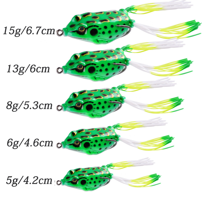 1 Pcs 5G 8G 15G Frog Lure Soft - 3D Printing Lure 评论和价格