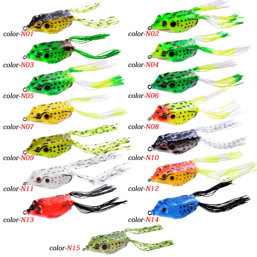 1 Pcs 5G 8G 15G Frog Lure Soft - 3D Printing Lure 评论和价格