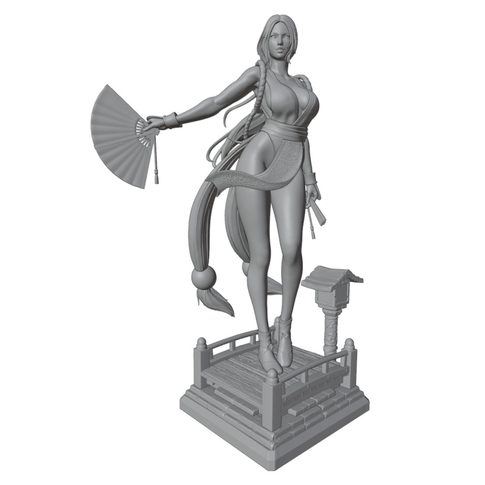 1/24 Sexy Long-Haired Girl Min - 3D Printing Mockup 评论和价格