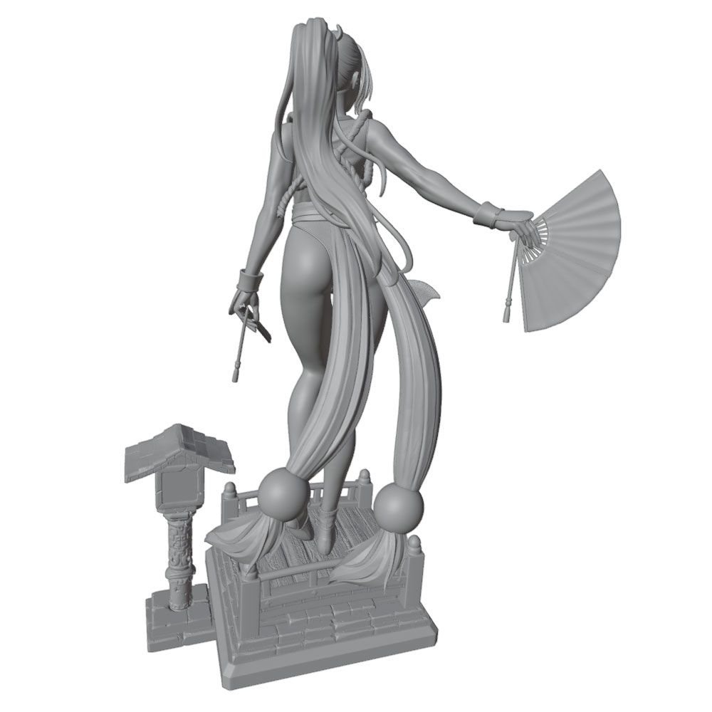 1/24 Sexy Long-Haired Girl Min - 3D Printing Mockup 评论和价格