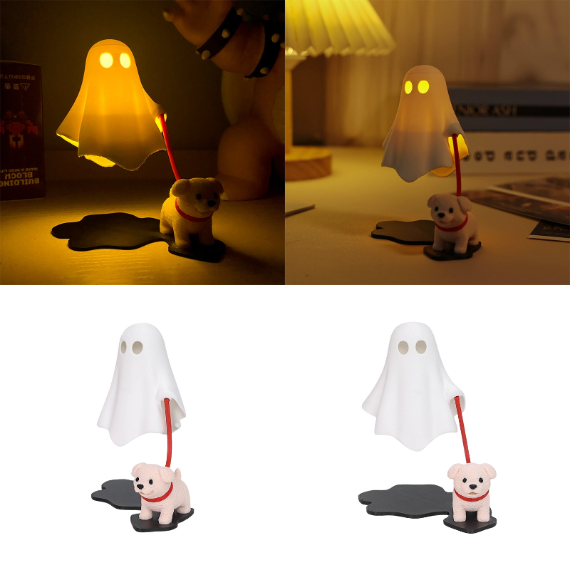 3D Printed Cute Ghost With Dog - 3D Printing Household Items 评论和价格