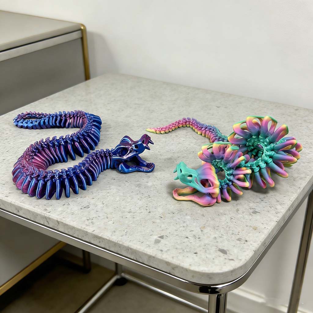 3D printed JOINT SNAKE statue, - 3D Printing Mockup 评论和价格