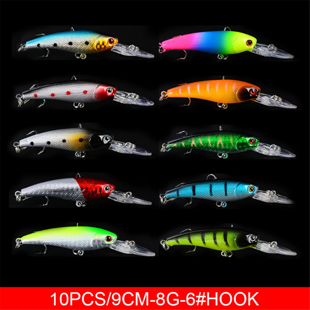 20pcs/lot Minnow Fishing Lures - 3D Printing Lure 评论和价格