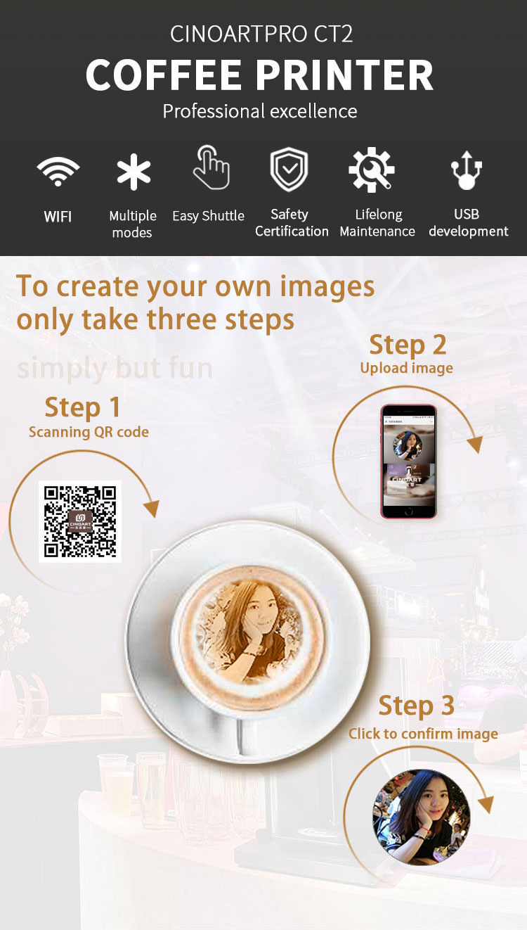 CINOART 3d Latte Art Coffee Pr - 3D Printing In Food 评论和价格