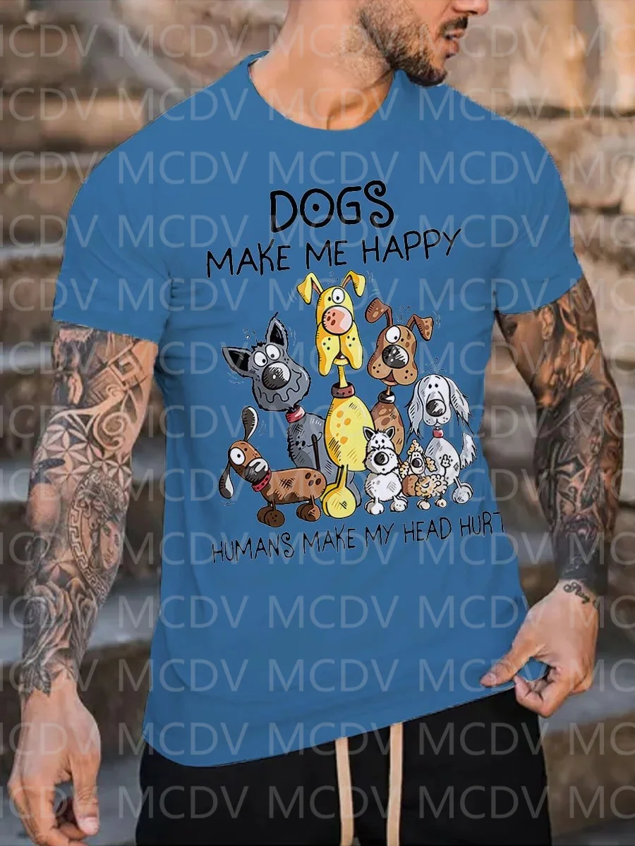 Summer Men's Love Dog Make Me  - 3D Printing Maket 评论和价格