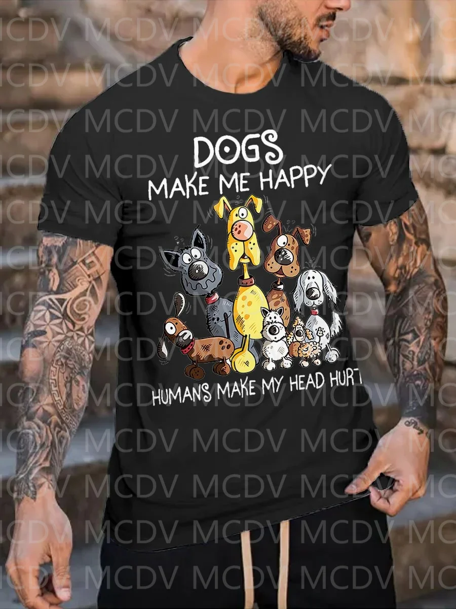Summer Men's Love Dog Make Me  - 3D Printing Maket 评论和价格