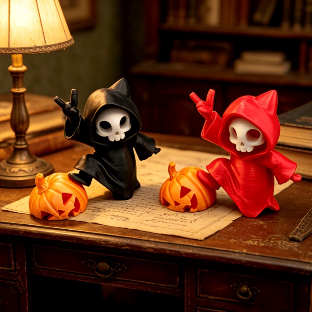 Cat Ear Grim Reaper Halloween  - 3D Printing House 评论和价格