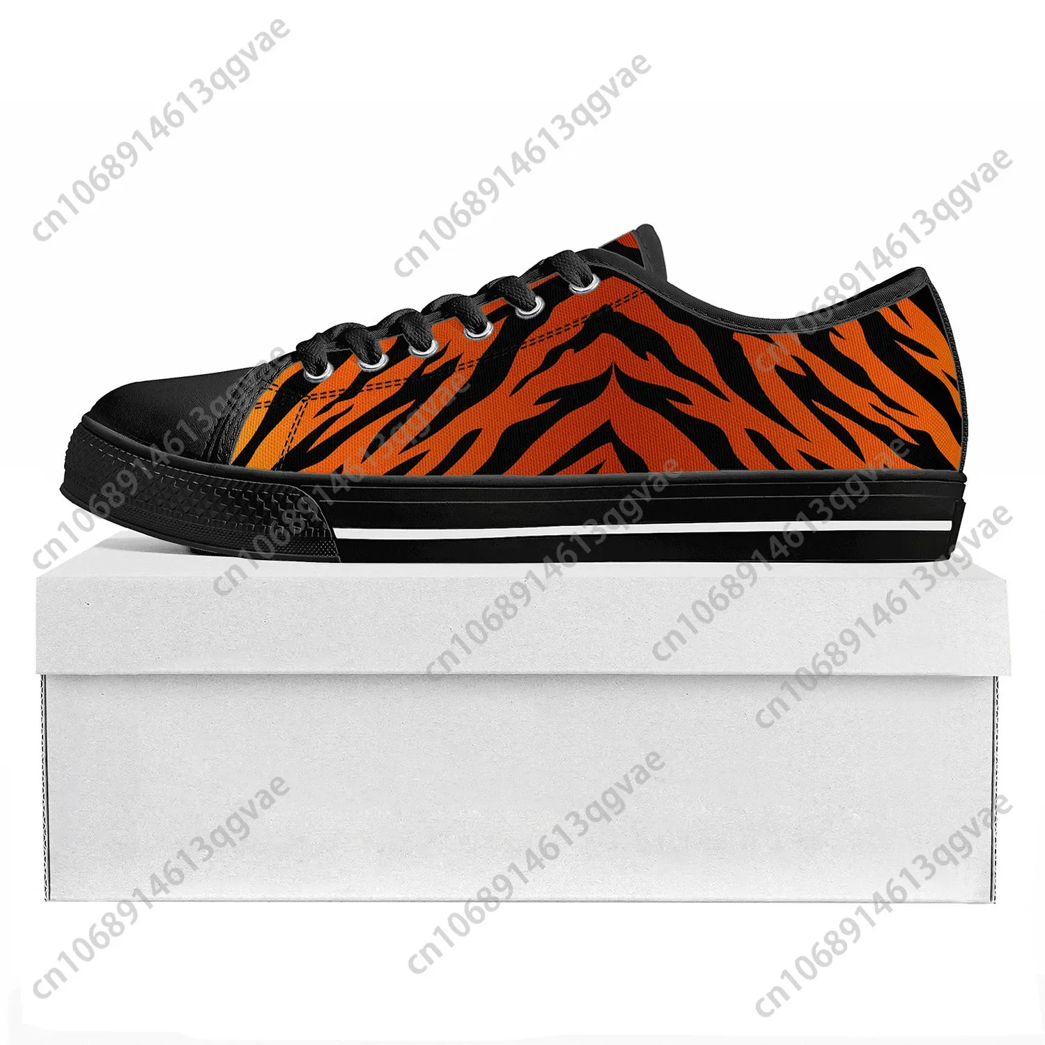 Tiger Stripe 3D Print Low Top  - 3D Printing Custom 评论和价格