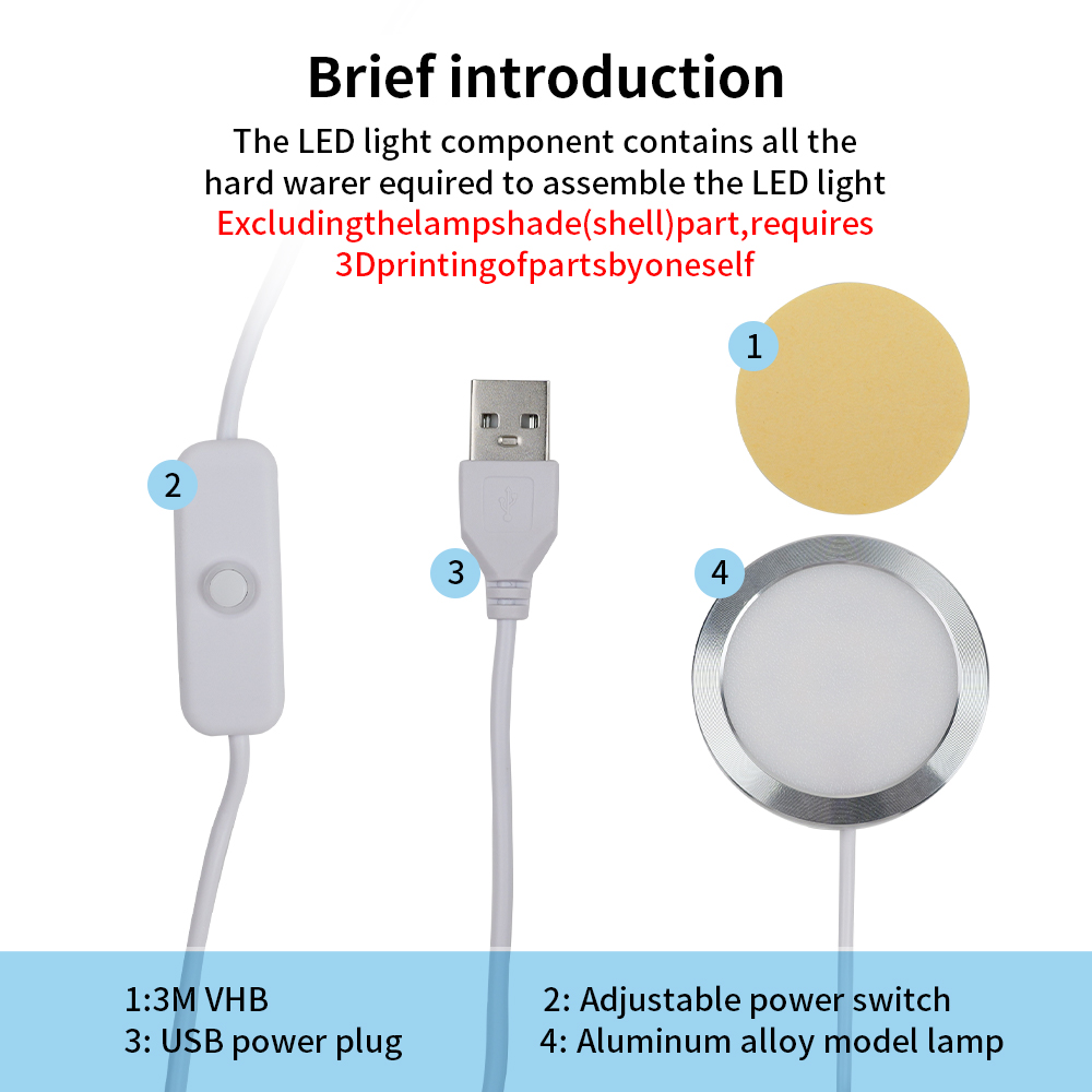 For Bambu Lab Led Lamp Kit 001 - 3D Printing Bambu Lab A1 评论和价格