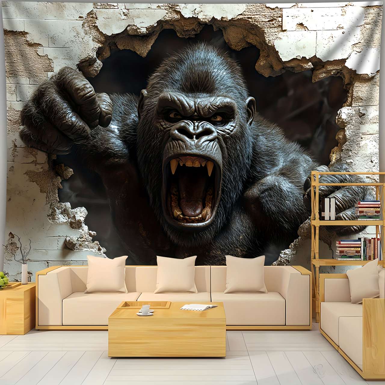 1pc 3D Dynamic Gorilla Wall Bu - 3D Printing House 评论和价格
