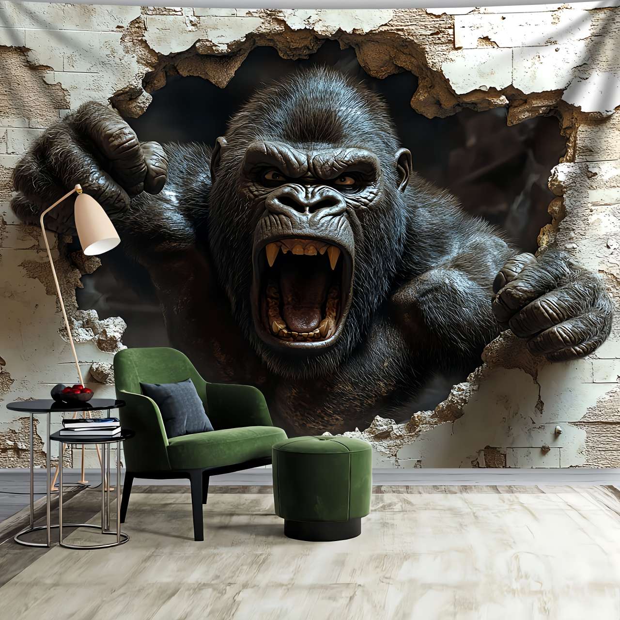 1pc 3D Dynamic Gorilla Wall Bu - 3D Printing House 评论和价格