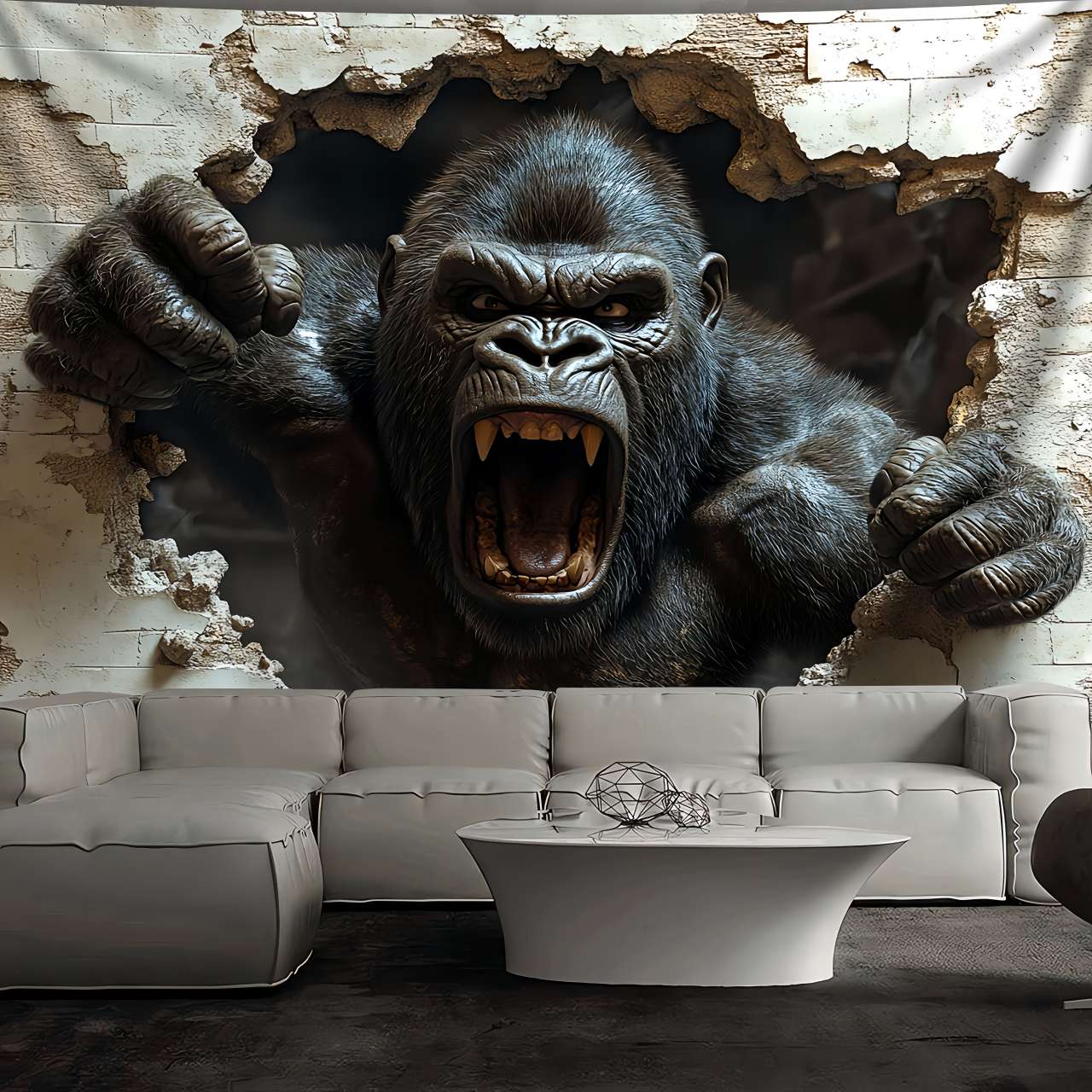 1pc 3D Dynamic Gorilla Wall Bu - 3D Printing House 评论和价格