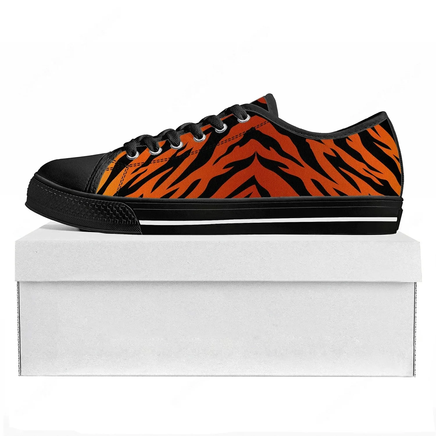 Tiger Stripe 3D Print Low Top  - 3D Printing Custom 评论和价格