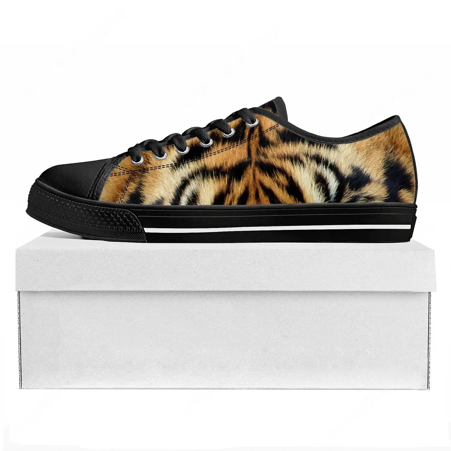 Tiger Stripe 3D Print Low Top  - 3D Printing Custom 评论和价格