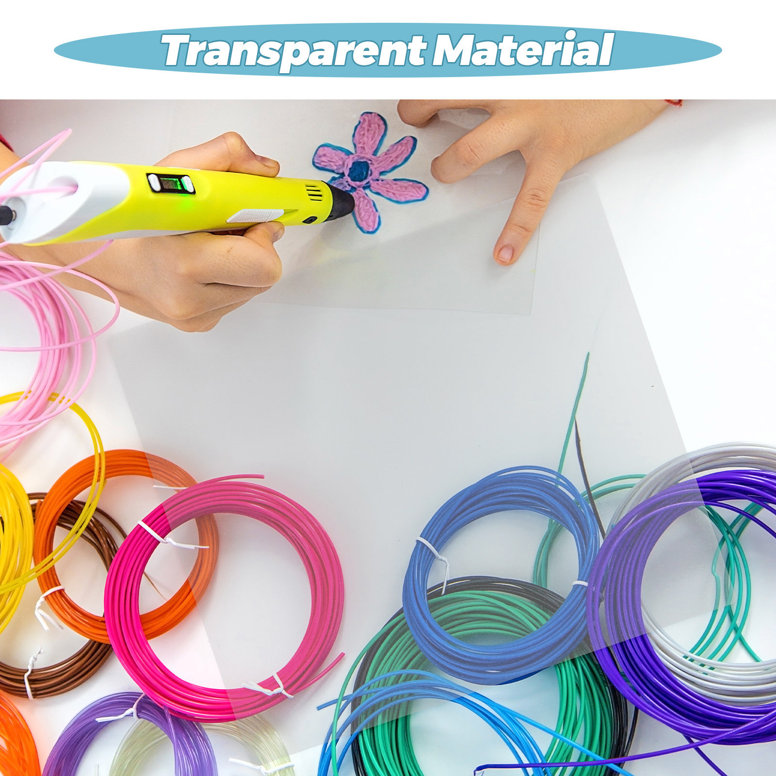10Pcs Clear PVC 3D Printing Pe - 3D Printing Pen For Adults 评论和价格