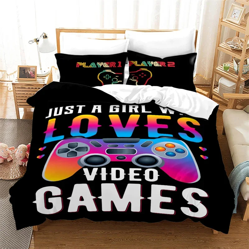 Gamer Duvet Cover Video Games  - 3D Printing Videos 评论和价格