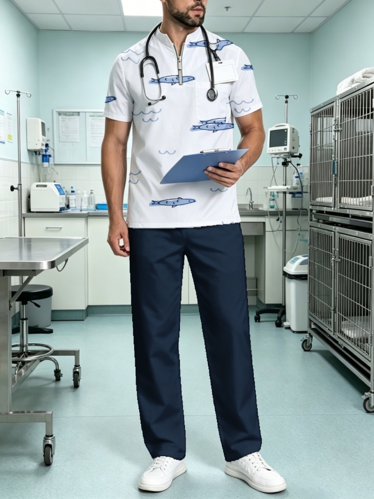 Mens Cute Ocean Fish All Over  - 3D Printing For Medical 评论和价格