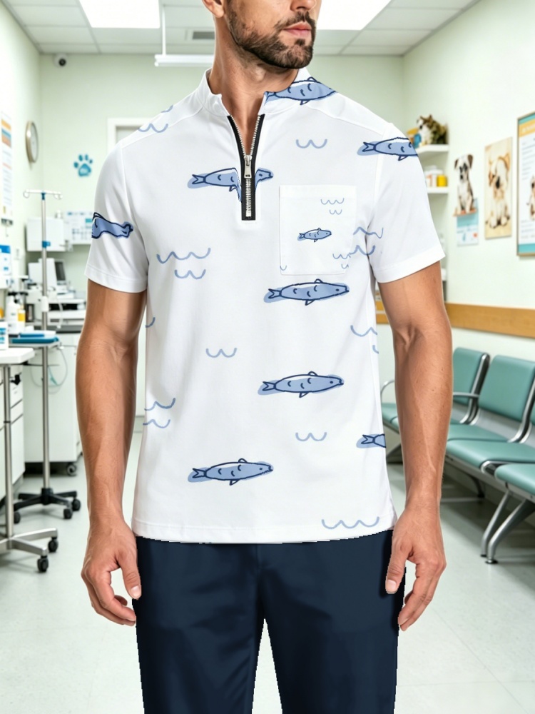 Mens Cute Ocean Fish All Over  - 3D Printing For Medical 评论和价格