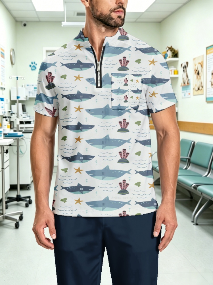 Mens Cute Ocean Fish All Over  - 3D Printing For Medical 评论和价格