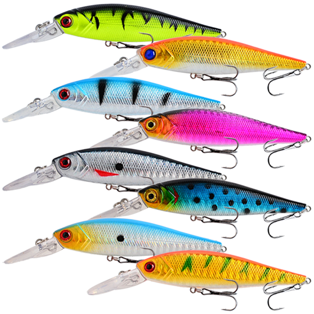 8Pcs Fishing Lure 10cm/9g Arti - 3D Printing Lure 评论和价格